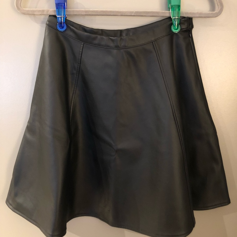 Vegan Leather Skirt